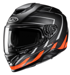 Casco Hjc Rpha71 Carbon Cano Negro Blanco Naranja |12747606|