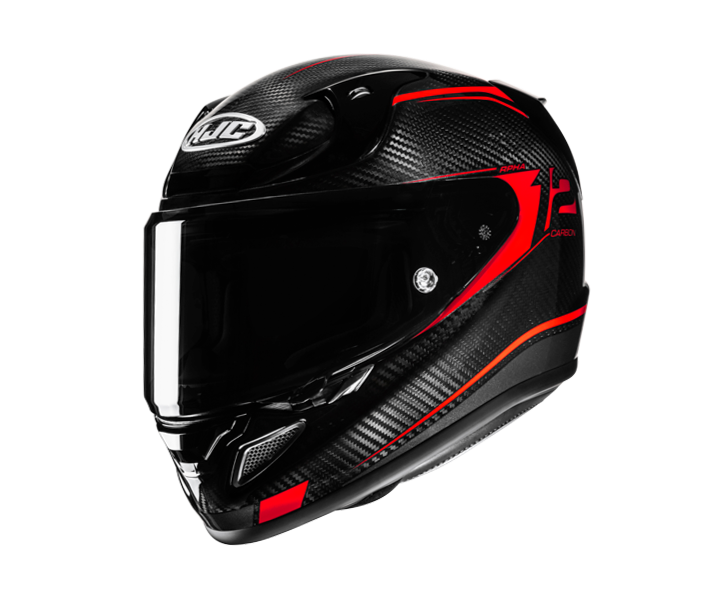 Casco Hjc Rpha12 Carbon Keres Negro Rojo |13870106|