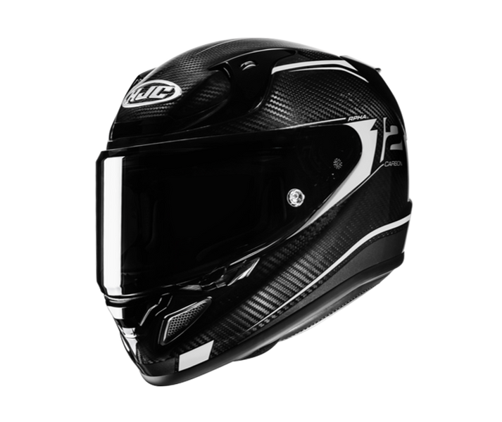 Casco Hjc Rpha12 Carbon Keres Negro Blanco |13870506|