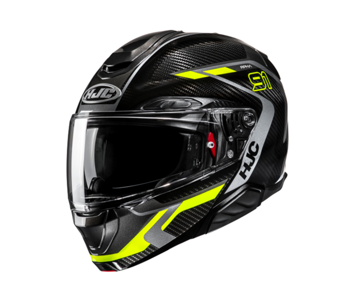 Casco Hjc Rpha91 Carbon Lagos Negro Gris Amarillo |14810306|