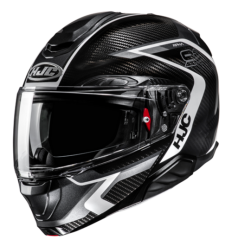 Casco Hjc Rpha91 Carbon Lagos Negro Blanco |14810506|