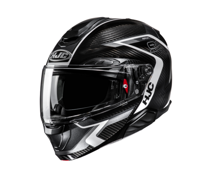 Casco Hjc Rpha91 Carbon Lagos Negro Blanco |14810506|