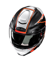 Casco Hjc Rpha91 Carbon Lagos Negro Blanco Naranja |14817606|