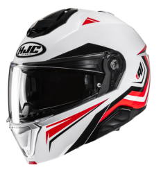 Casco Hjc I91 Tricus Blanco Negro Rojo |15460106|