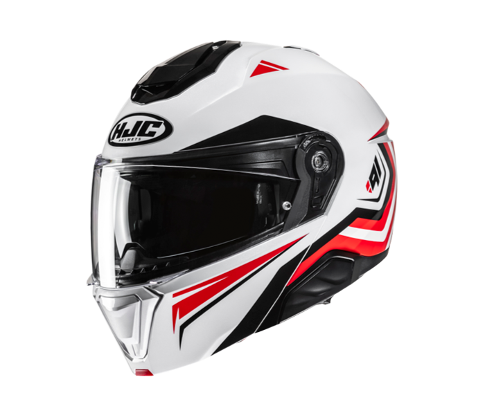 Casco Hjc I91 Tricus Blanco Negro Rojo |15460106|