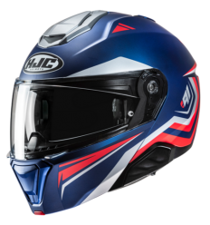 Casco Hjc I91 Tricus Azul Gris Rojo |15462106|