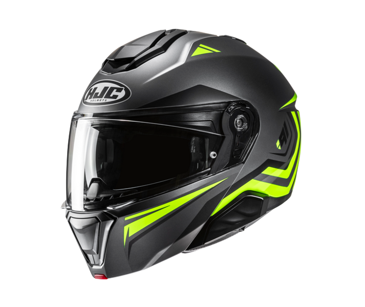 Casco Hjc I91 Tricus Gris Amarillo Fluor |15467306|