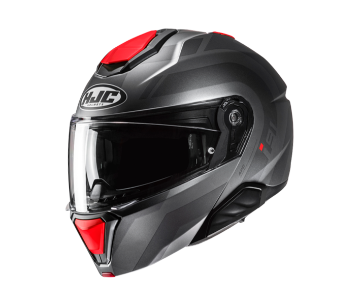 Casco Hjc I91 Arven Gris Rojo |15477106|