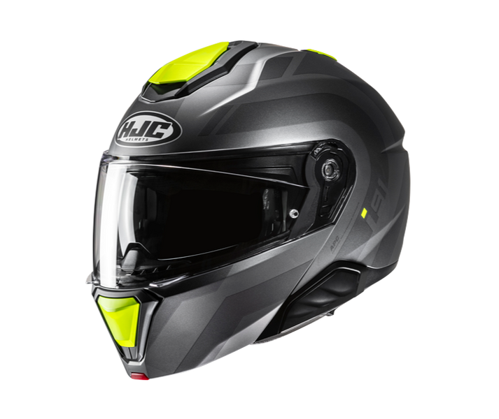 Casco Hjc I91 Arven Gris Amarillo Fluor |15477306|