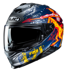 Casco Hjc I71 Taurus Gris Azul Naranja |15717106|