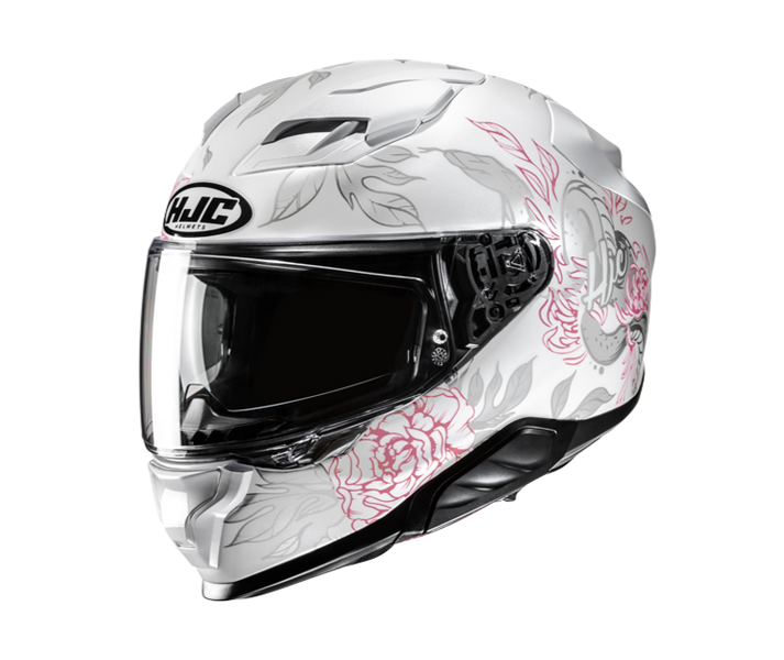 Casco Hjc F71 Eliz Blanco Gris Rosa |15930806|