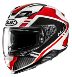 Casco Hjc F71 Tozz Negro Blanco Rojo |15990106|