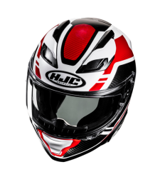 Casco Hjc F71 Tozz Negro Blanco Rojo |15990106|