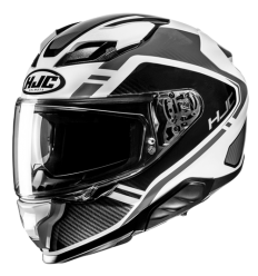 Casco Hjc F71 Tozz Negro Blanco Gris |15990506|