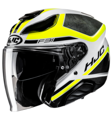 Casco Hjc F31 Ceron Blanco Gris Amarillo |16350306|