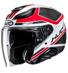 Casco Hjc F31 Ceron Blanco Gris Rojo |16357106|