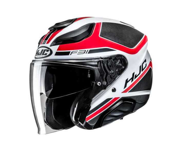 Casco Hjc F31 Ceron Blanco Gris Rojo |16357106|