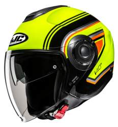 Casco Hjc I40N Linia Negro Amarillo Fluor |17150306|