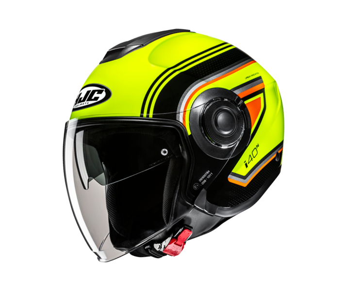 Casco Hjc I40N Linia Negro Amarillo Fluor |17150306|