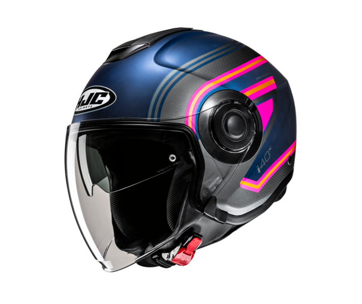 Casco Hjc I40N Linia Azul Gris Rosa |17152806|