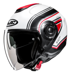 Casco Hjc I40N Linia Blanco Negro Rojo |17157106|