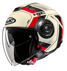 Casco Hjc I40N Velu Beige Negro Rojo |17160106|