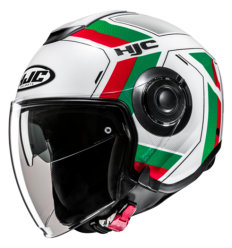 Casco Hjc I40N Velu Blanco Rojo Verde |17164106|