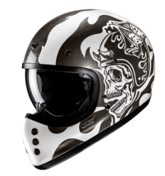 Casco Hjc V60 Flame Blanco Negro |17470506|