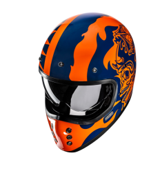 Casco Hjc V60 Flame Naranja Azul |17472706|