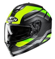 Casco Hjc C70N Belis Negro Gris Verde |18477306|