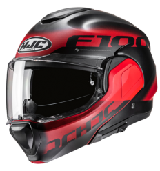 Casco Hjc F100 Hetal Negro Rojo |18937106|