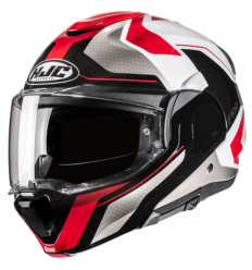 Casco Hjc F100 Bios Blanco Rojo Negro |18940106|