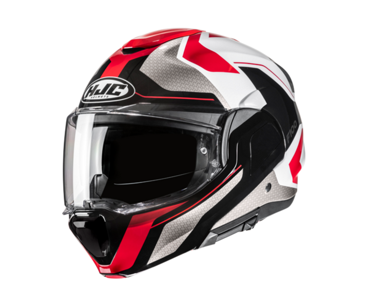 Casco Hjc F100 Bios Blanco Rojo Negro |18940106|