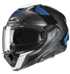 Casco Hjc F100 Bios Negro Gris Azul |18940206|