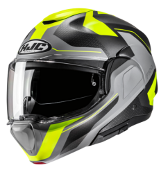 Casco Hjc F100 Bios Gris Amarillo Fluor |18947306|