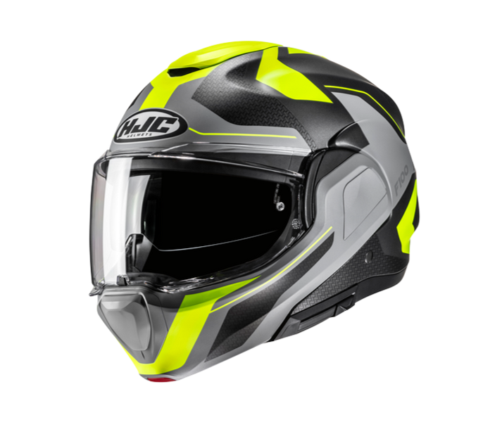 Casco Hjc F100 Bios Gris Amarillo Fluor |18947306|