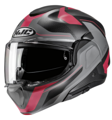 Casco Hjc F100 Bios Negro Gris Rosa |18947806|