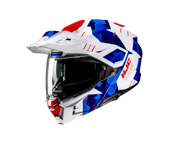 Casco Hjc I80 Roki Blanco Rojo Azul |19782106|