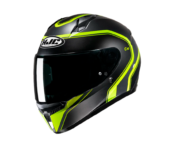 Casco Hjc C10 Elie Negro Amarillo Fluor |10067304|