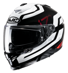 Casco Hjc I71 Enta Negro Blanco Rojo |15610106|