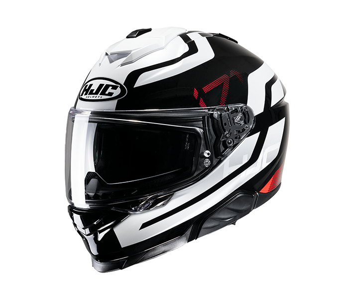 Casco Hjc I71 Enta Negro Blanco Rojo |15610106|