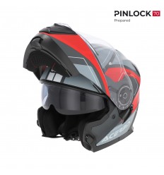 Casco Acerbis Serel Gris Rojo |0025201.295|