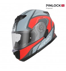 Casco Acerbis Serel Gris Rojo |0025201.295|