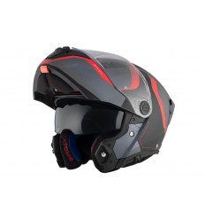 Casco Mt Atom 2 Sv Emalla B15 Gris Rojo Mate |1335B231152|