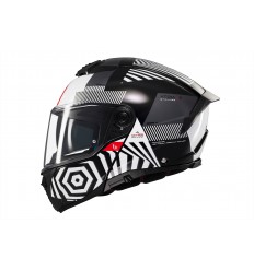 Casco Mt Atom 2 Sv Strange B2 Negro Blanco Brillo |1335C22121|