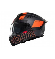 Casco Mt Atom 2 Sv Strange C4 Gris Naranja Mate |1335C22243|