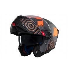 Casco Mt Atom 2 Sv Strange C4 Gris Naranja Mate |1335C22243|