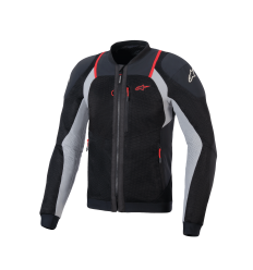 Chaqueta Alpinestars Troop-Air Pro Negro Gris Rojo Brillo |3301125-1087|